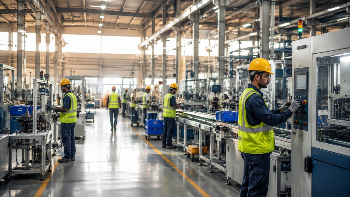 Manufacturing shop-floor workers deployed by YOMA Business Solutions